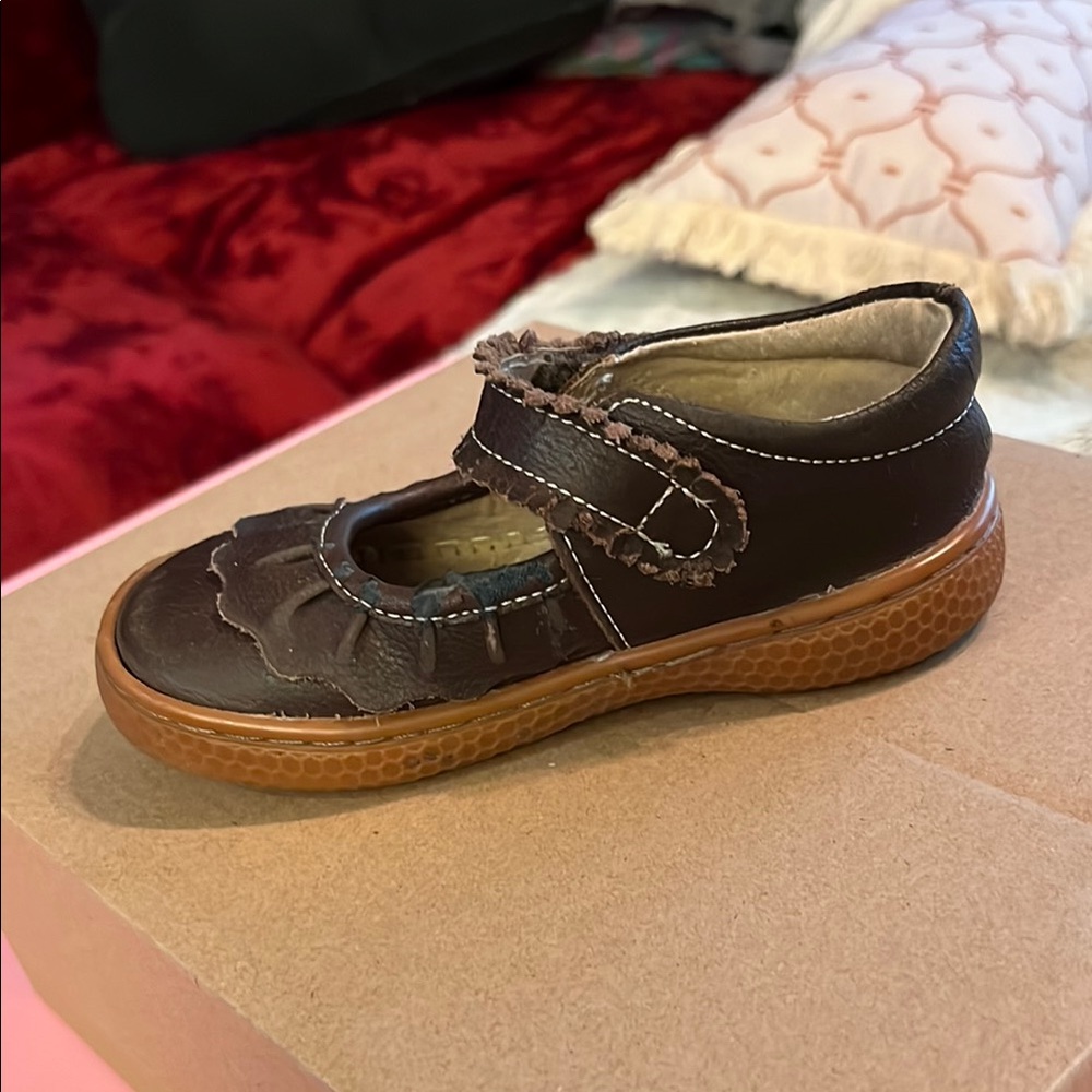Livie & Luca Brown Dress Shoes with Strap and Perforations - Picture 3 of 6